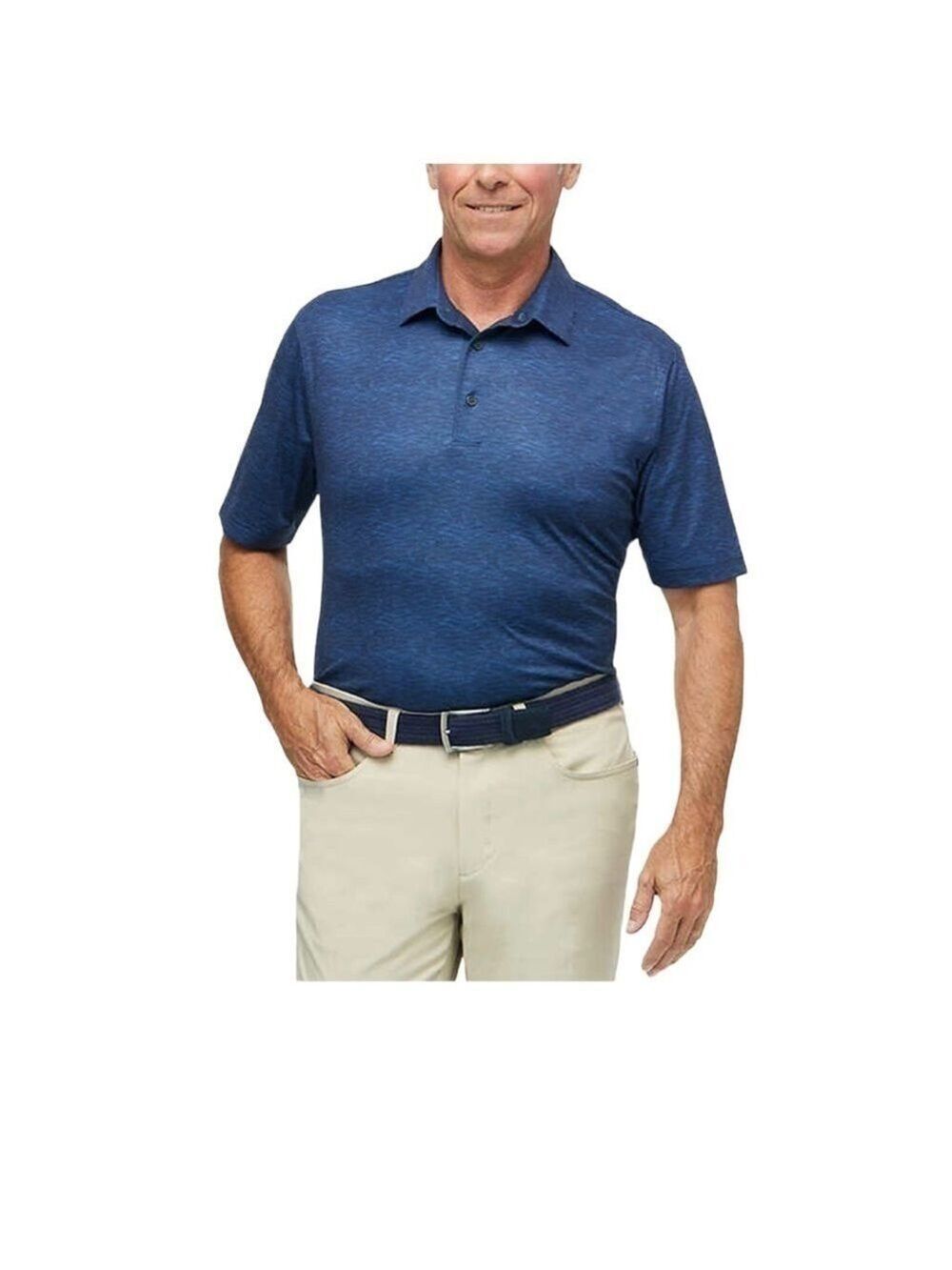 New-greg Norman Signature Collections ML75, Moisture Wicking, SPF50+ Polo Shirt